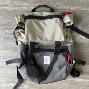 Topo Designs Backpack in Gray and Tan